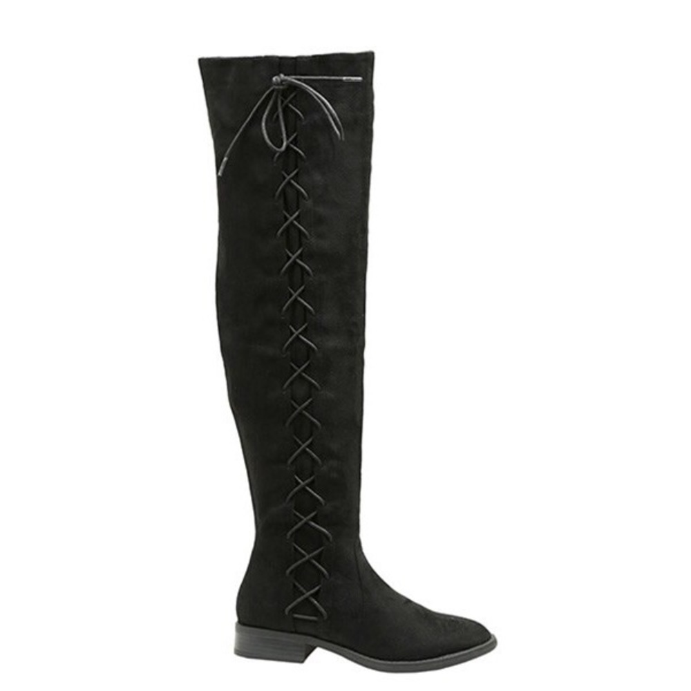 Over the knee lace up boots - Picture 3 of 3